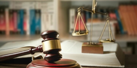 Gavel and scale of justice